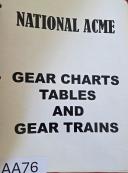 National Acme-NATIONAL ACME Gear Charts, Tables, and Gear Trains Manual-Charts, Tables, and Gear Trains-01